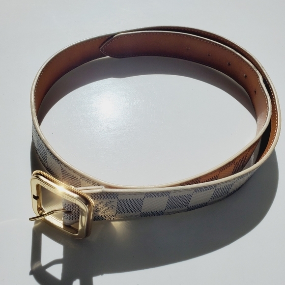 Louis Vuitton Damier Azur Belt Size 38